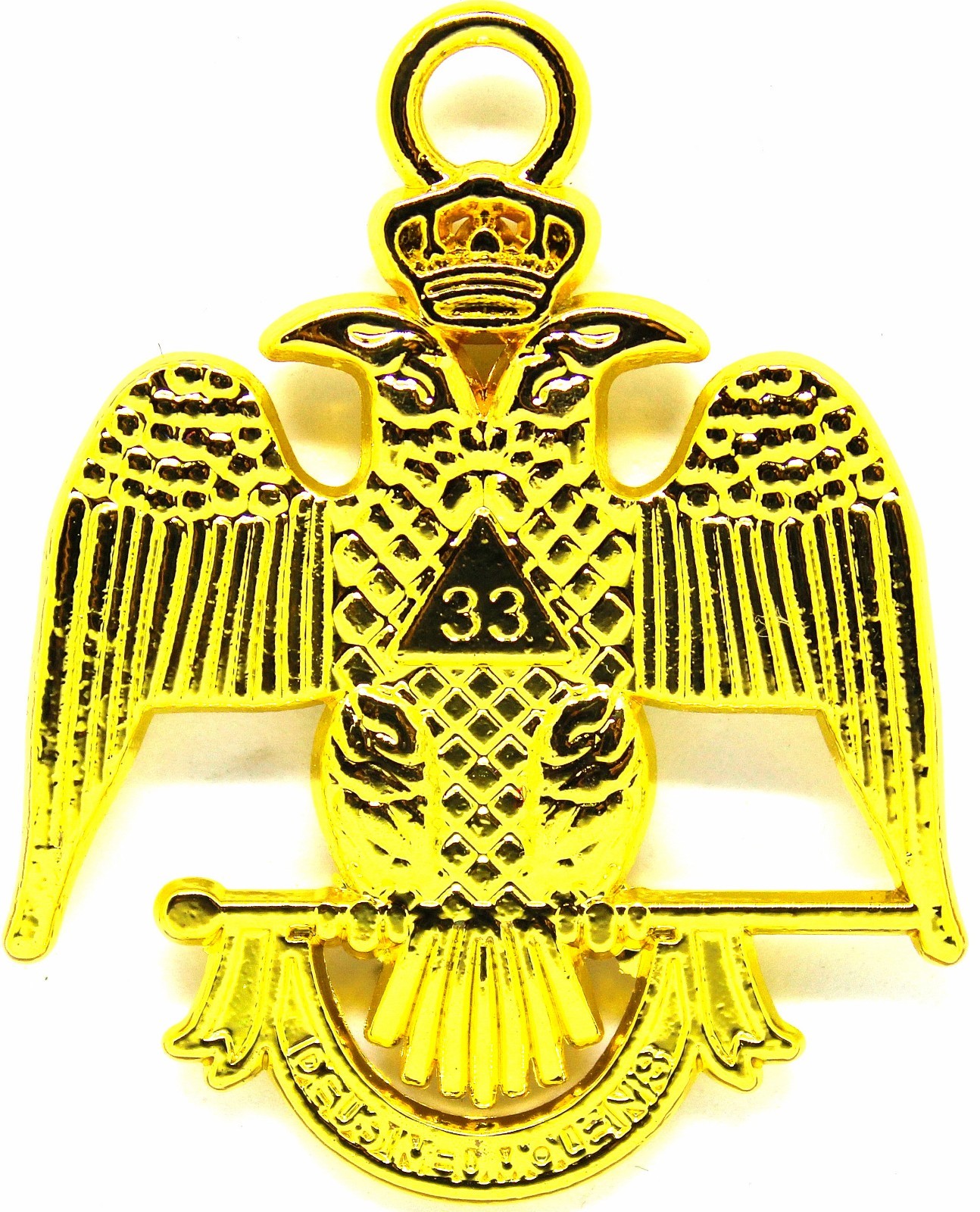 33rd 33 Degree Masonic CHARM jewel Wings DOWN 33rd 33 Degree Masonic CHARM jewel Wings DOWN