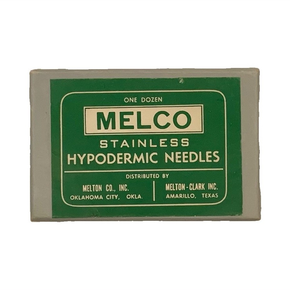 Vintage Melco Stainless Steel Hypodermic Needles, One Dozen Box (10) Vintage Melco Stainless Steel Hypodermic Needles, One Dozen Box (10)