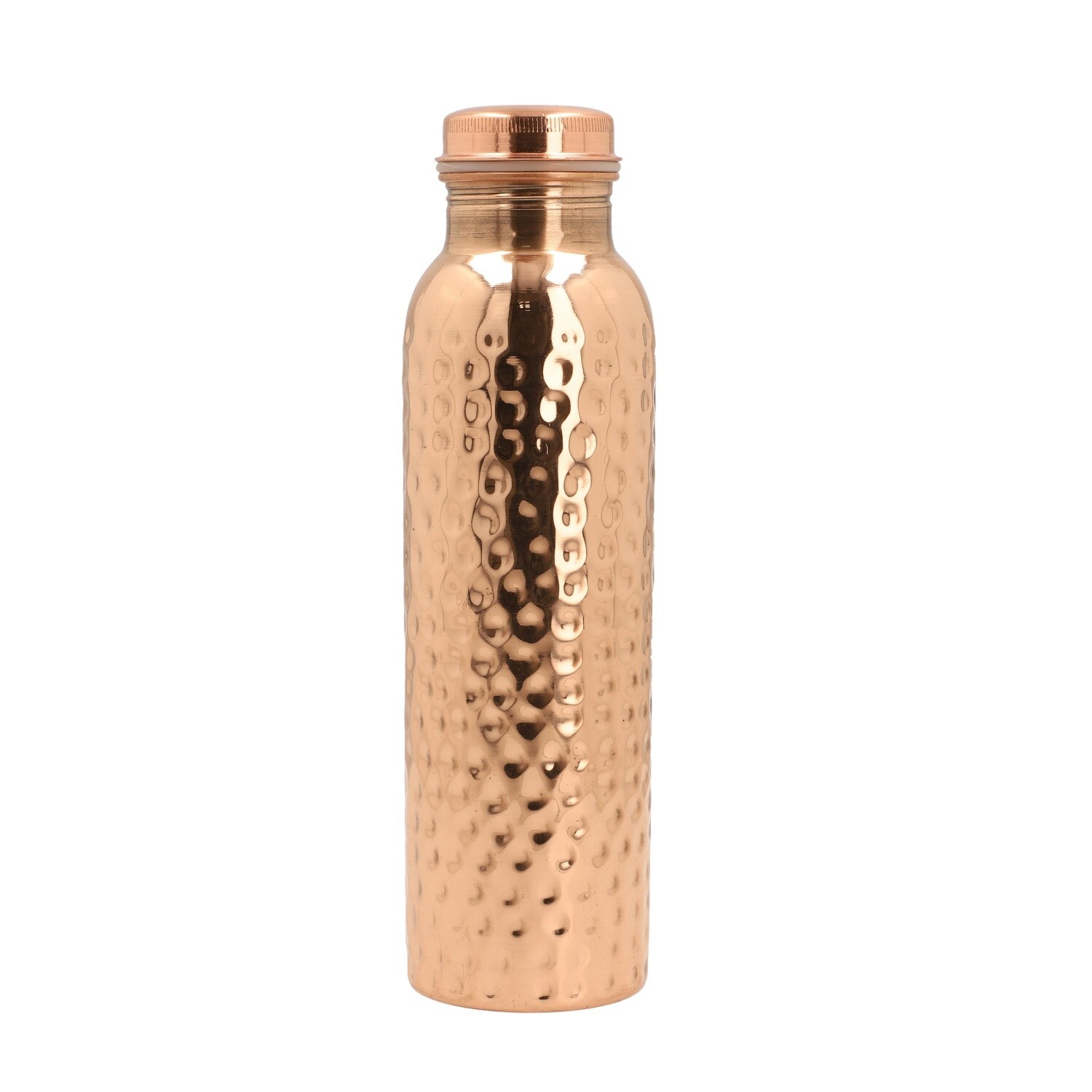 34oz Pure Copper Water Bottle - Handmade Hammered Finish - Ayurvedic Health USA 34oz Pure Copper Water Bottle - Handmade Hammered Finish - Ayurvedic Health USA