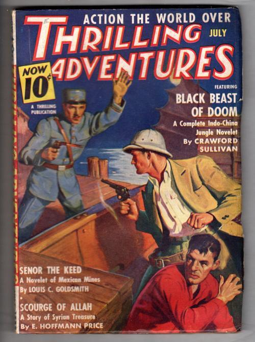 Thrilling Adventures Jul 1939 "Black Beast of Doom" Pulp Thrilling Adventures Jul 1939 "Black Beast of Doom" Pulp