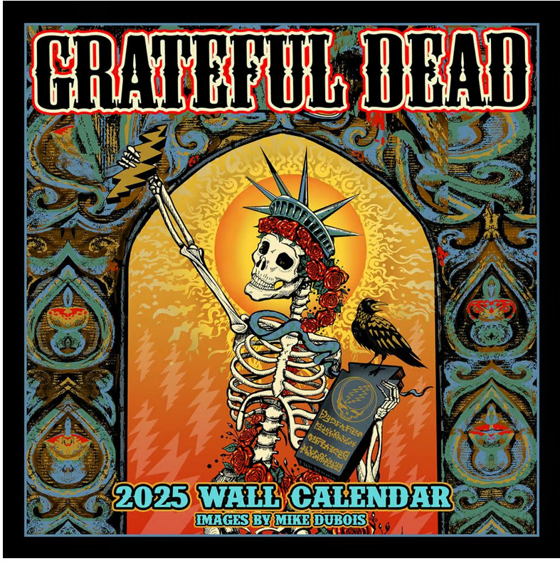 Grateful Dead 2025 Wall Calendar, New Sealed Grateful Dead 2025 Wall Calendar, New Sealed