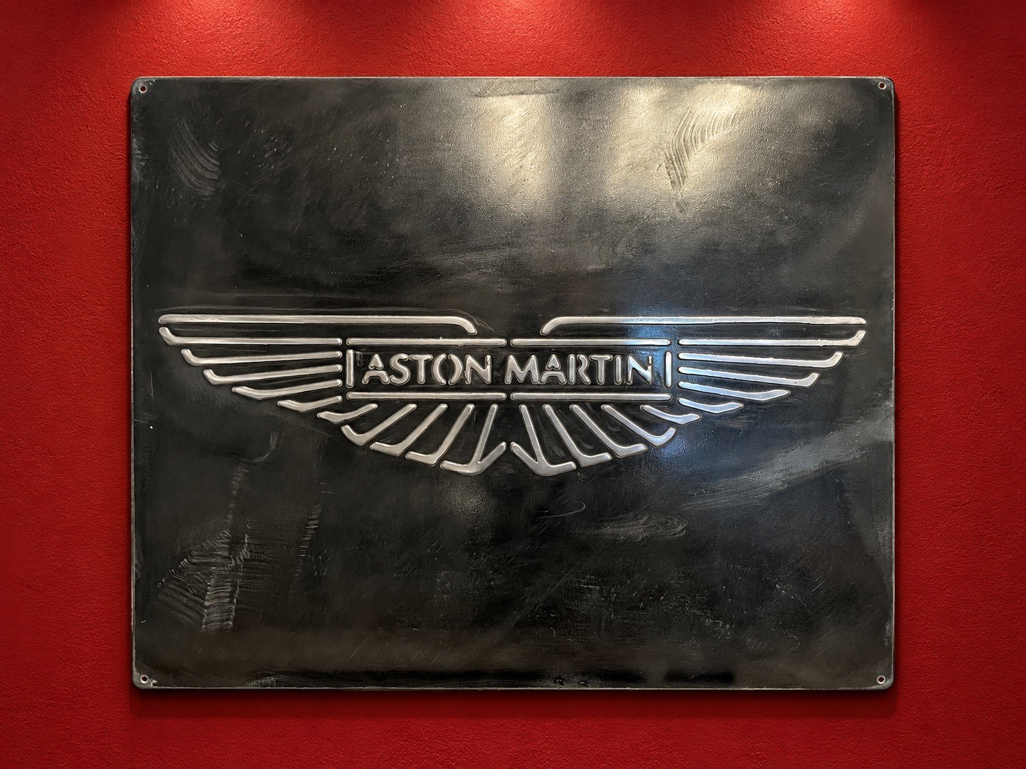 Aston Martin Garage Sign 20x24” Hand Cast Aluminum Relief Metal Wall Art Aston Martin Garage Sign 20x24” Hand Cast Aluminum Relief Metal Wall Art