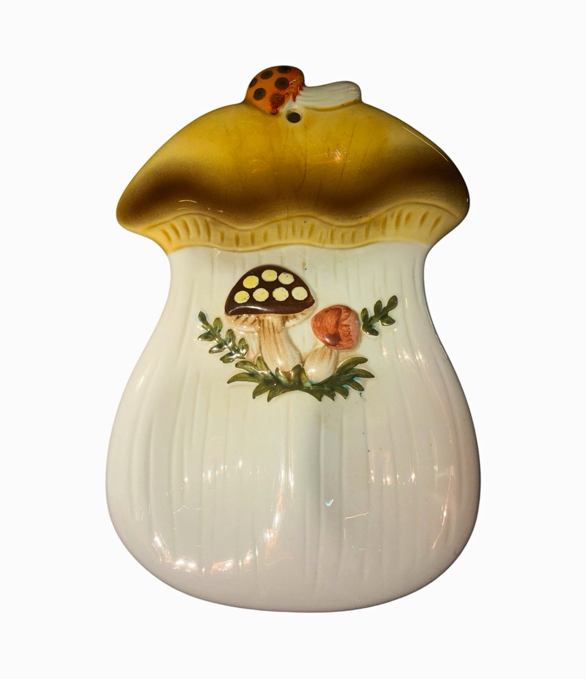 VTG 1983 Sears Merry Mushroom Ceramic Spoon Rest Japan Original Box 11 8329 🍄 VTG 1983 Sears Merry Mushroom Ceramic Spoon Rest Japan Original Box 11 8329 🍄