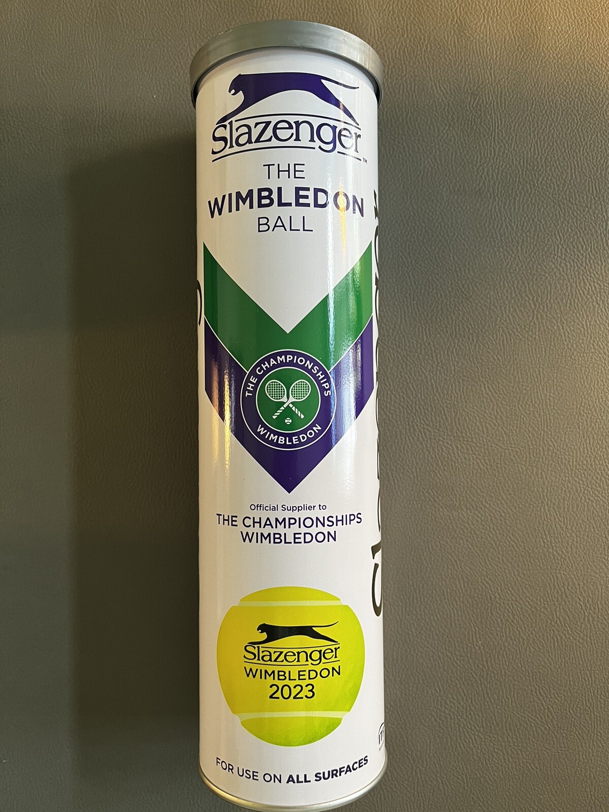 Wimbledon 2023 Tennis Can With One Ball. Wimbledon 2023 Tennis Can With One Ball.