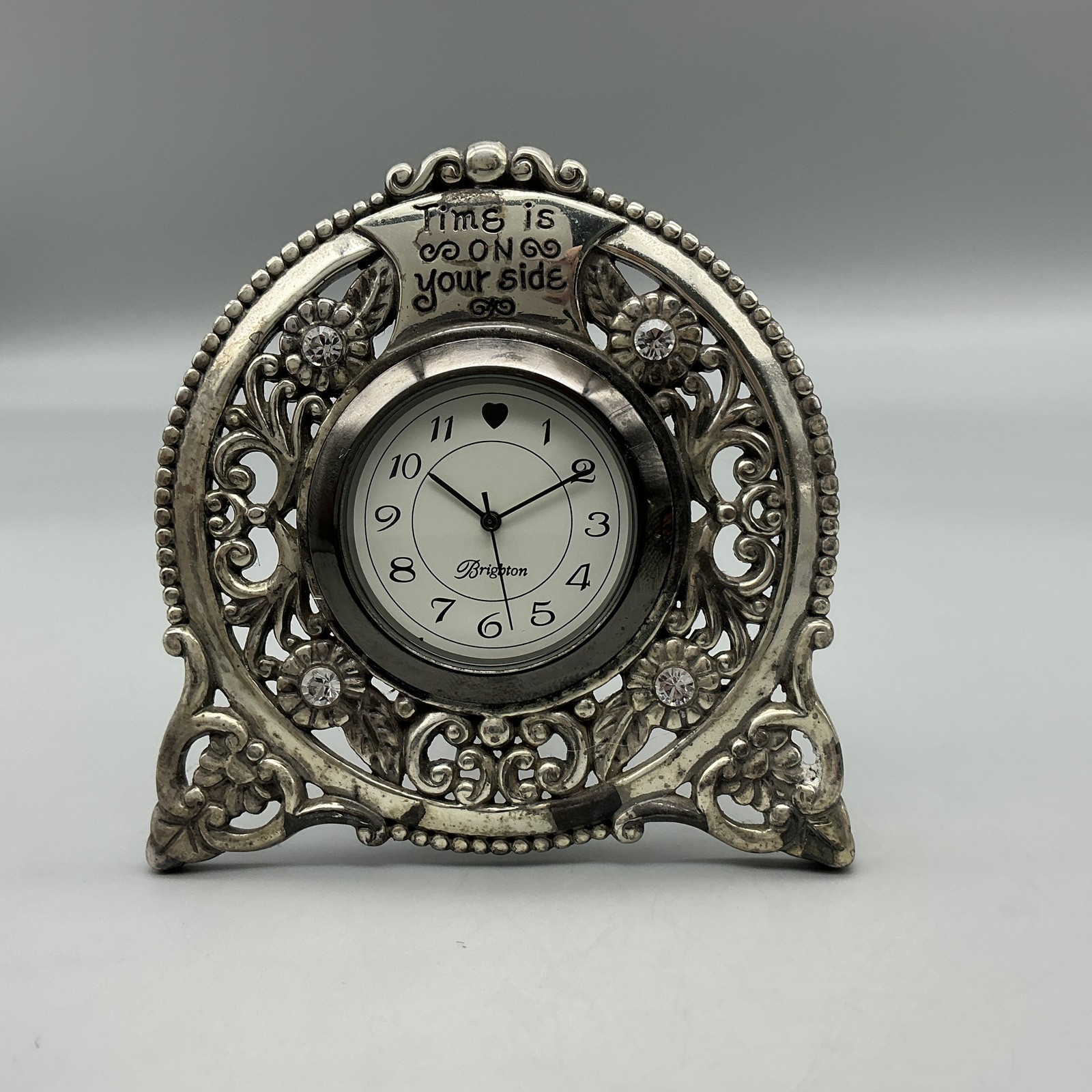 Brighton Time Is On Your Side Womens Watch White Dial Silver Tone New Battery Brighton Time Is On Your Side Womens Watch White Dial Silver Tone New Battery