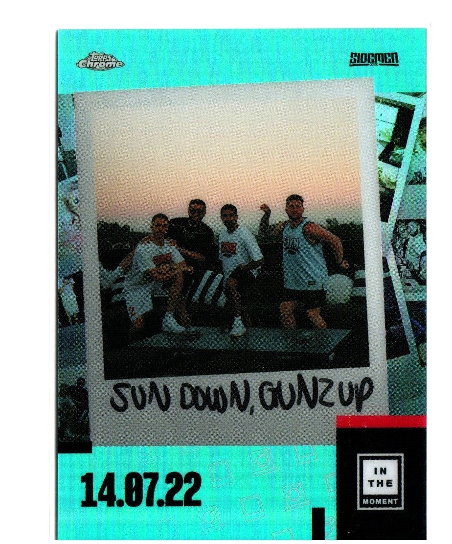 2023 Topps X Chrome In the Moment Sun Down, Gunz Up #80 225/250 Teal 2023 Topps X Chrome In the Moment Sun Down, Gunz Up #80 225/250 Teal