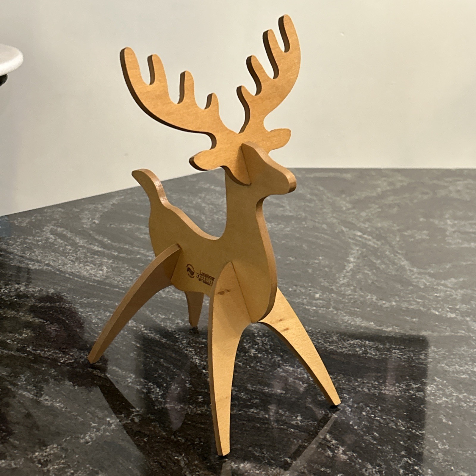 Longaberger 3-D Woodcrafts Medium Reindeer Warm Brown 11" RARE Longaberger 3-D Woodcrafts Medium Reindeer Warm Brown 11" RARE