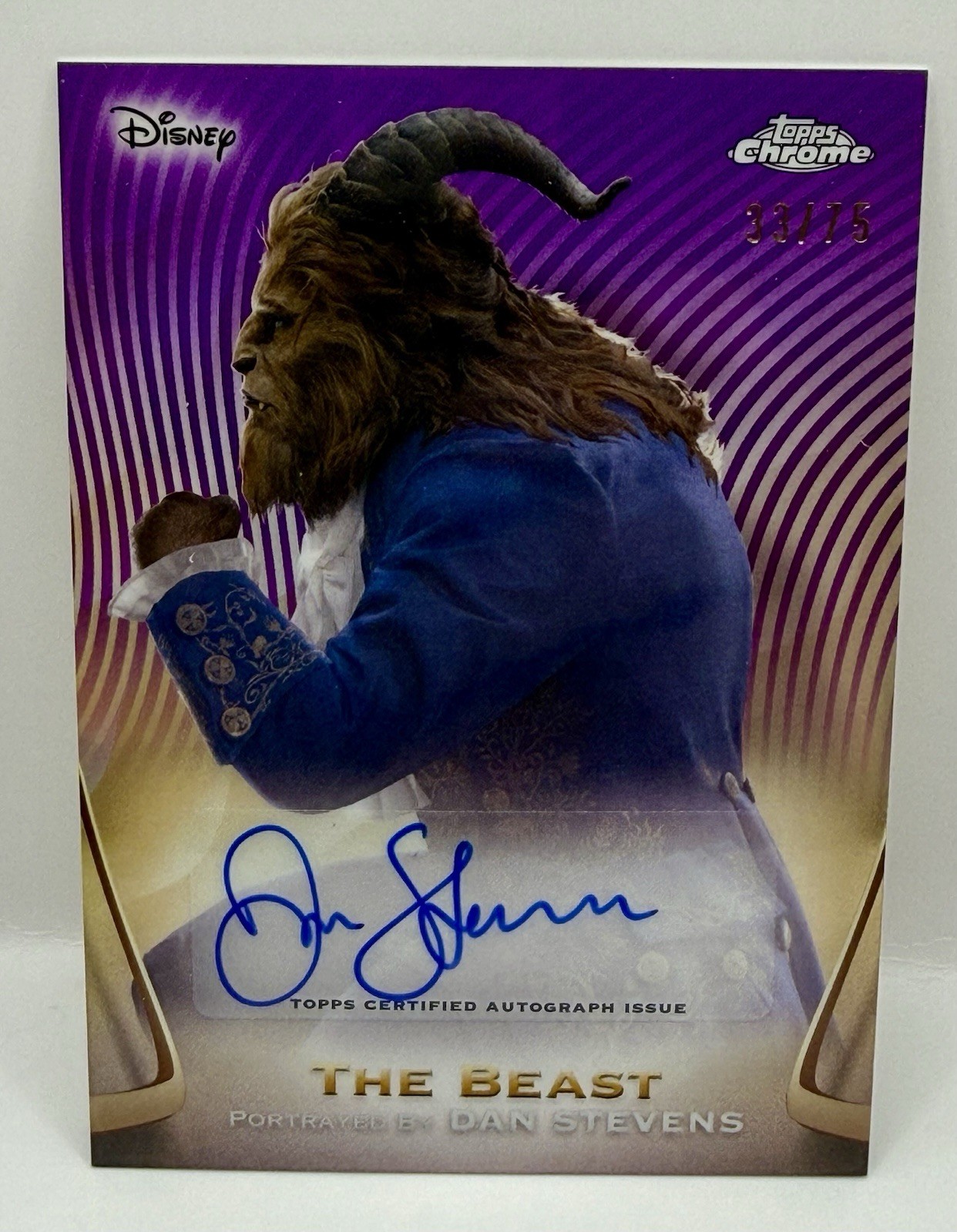 Topps 2025 Topps Disney Chrome Beauty and the Beast The Beast AA-DS Auto #/75 Topps 2025 Topps Disney Chrome Beauty and the Beast The Beast AA-DS Auto #/75