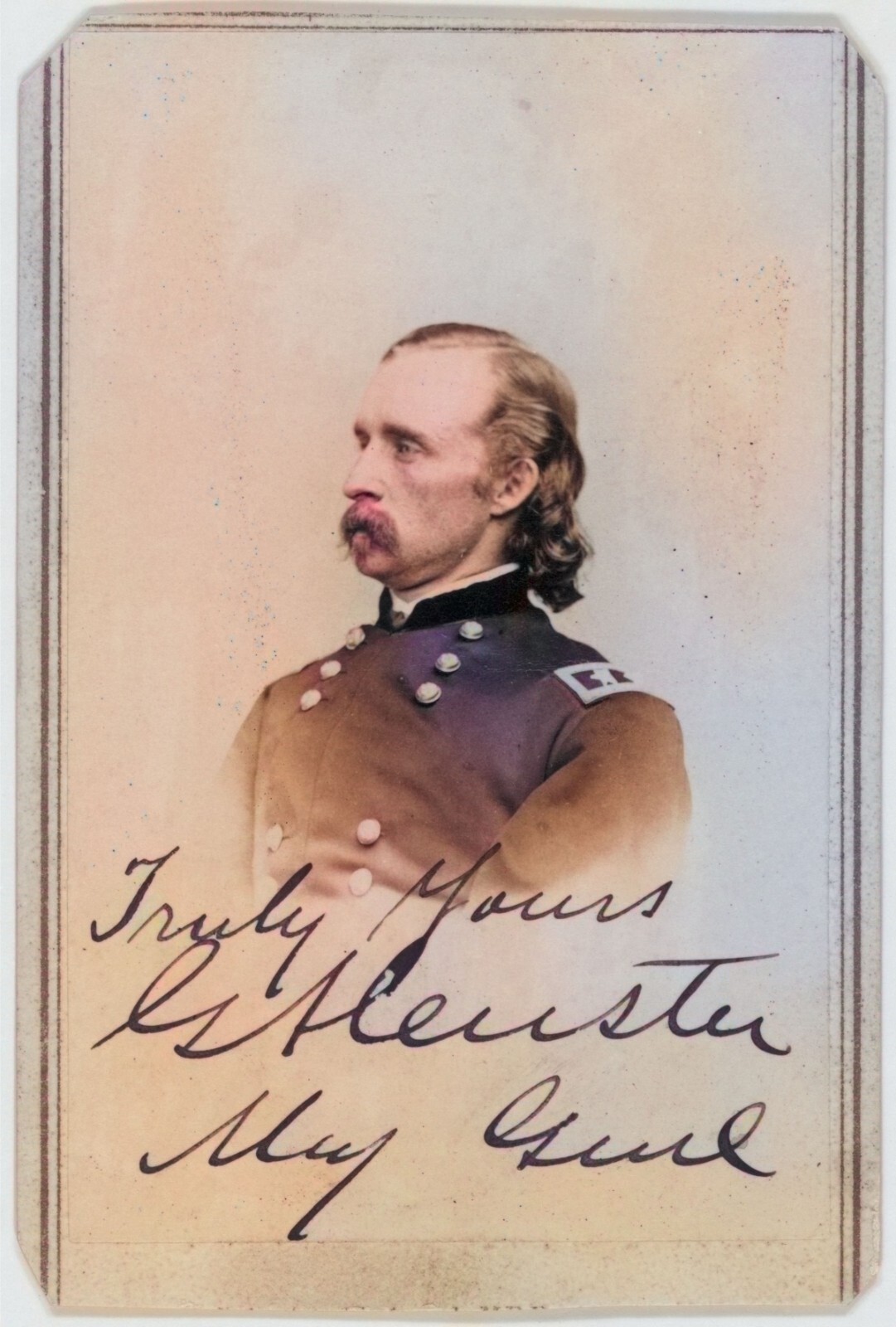 General George Armstrong - Carte la Visite - 1863 on Canvas 8x11 - COLOR General George Armstrong - Carte la Visite - 1863 on Canvas 8x11 - COLOR