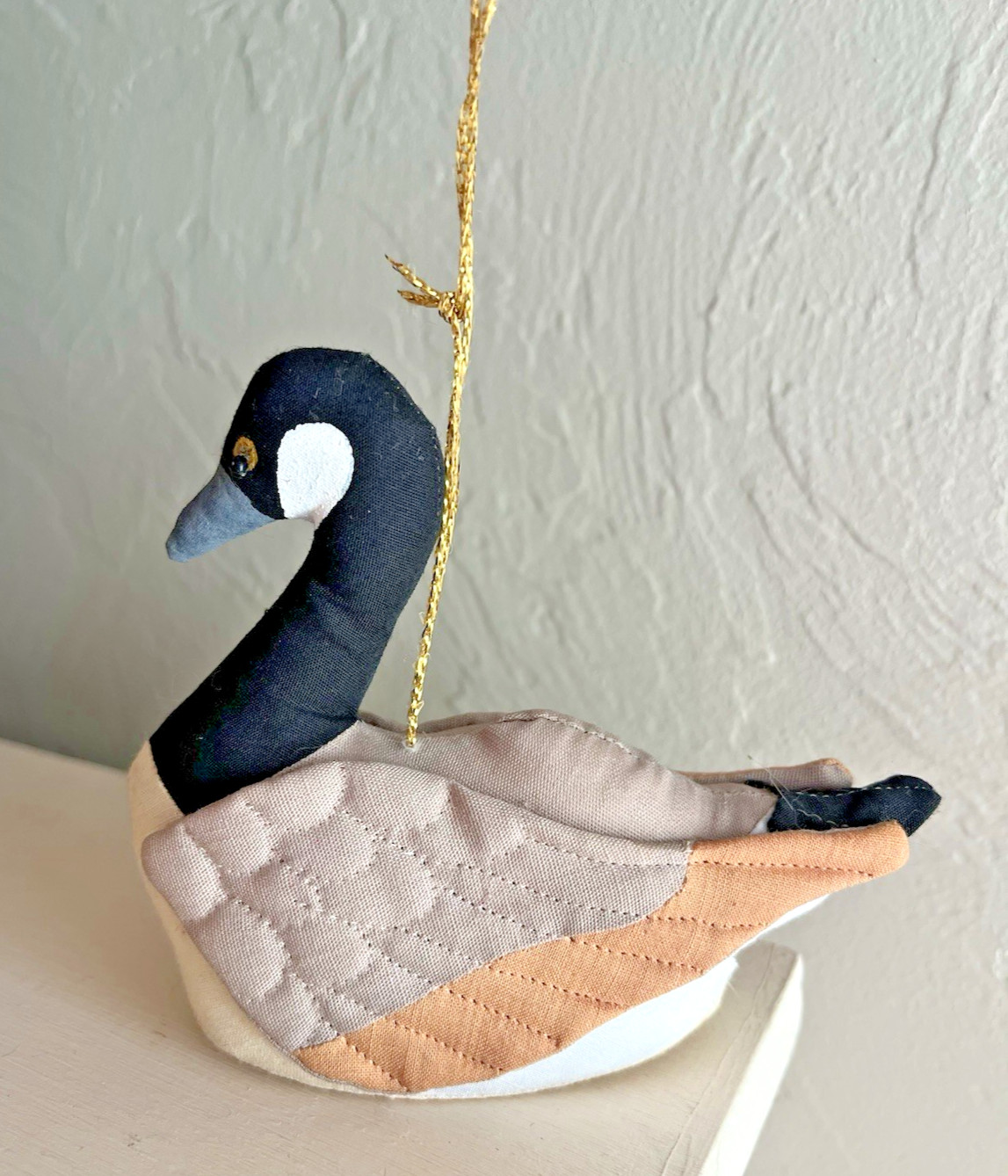 Gladys Boalt Canadian Geese Goose Bird Christmas Ornament Signed Artist 1970s Gladys Boalt Canadian Geese Goose Bird Christmas Ornament Signed Artist 1970s
