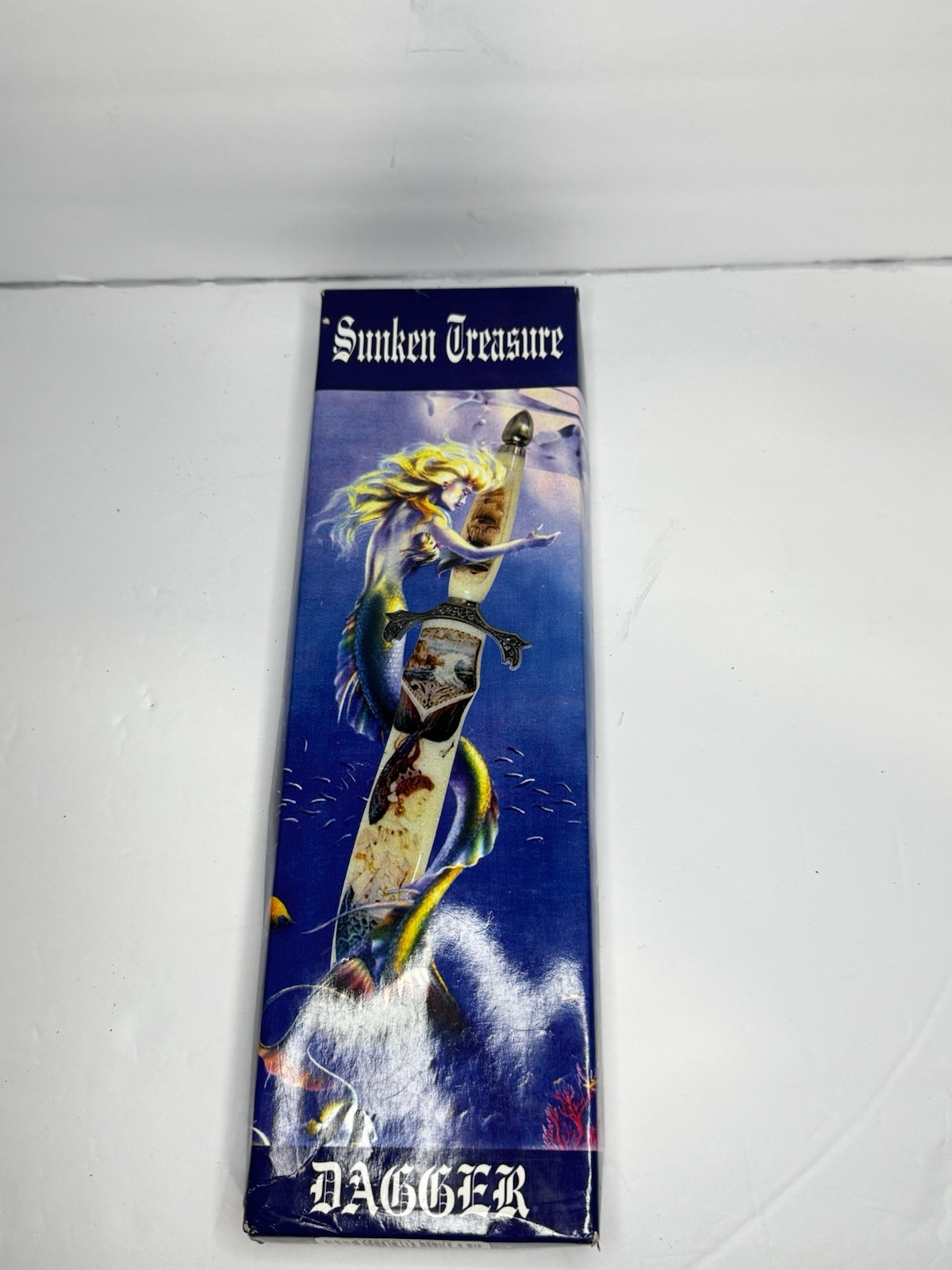 Vintage Sunken Treasure Fantasy Dagger Collectible 12" Knife Mermaid Preowned Vintage Sunken Treasure Fantasy Dagger Collectible 12" Knife Mermaid Preowned