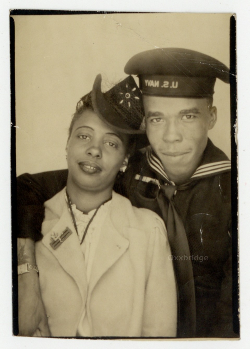 Romantic African American Couple 1940 Black Sailor Arcade Tattoo Photo Q10335 Romantic African American Couple 1940 Black Sailor Arcade Tattoo Photo Q10335