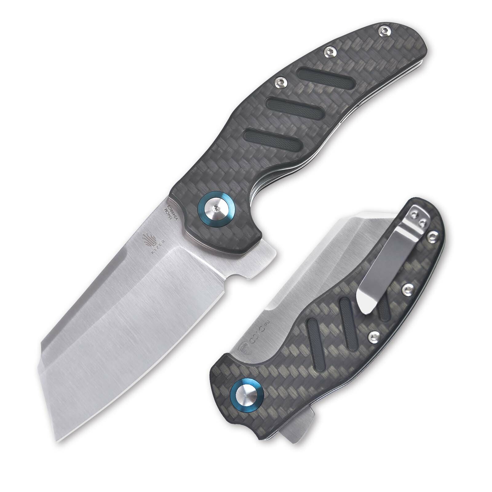 Kizer Vanguard C01c(XL) Sheepdog Carbon Fiber Handle Sheepsfoot V5488C3 Kizer Vanguard C01c(XL) Sheepdog Carbon Fiber Handle Sheepsfoot V5488C3