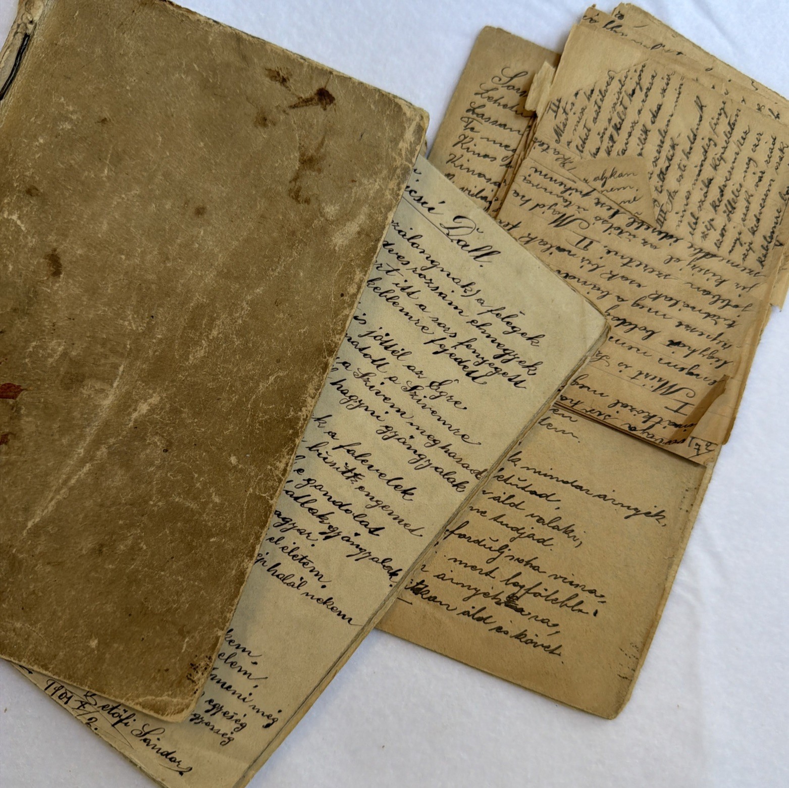 Antique Handmade Hungarian Journal Filled With Poetry And Notes C. 1901 Ephemera Antique Handmade Hungarian Journal Filled With Poetry And Notes C. 1901 Ephemera