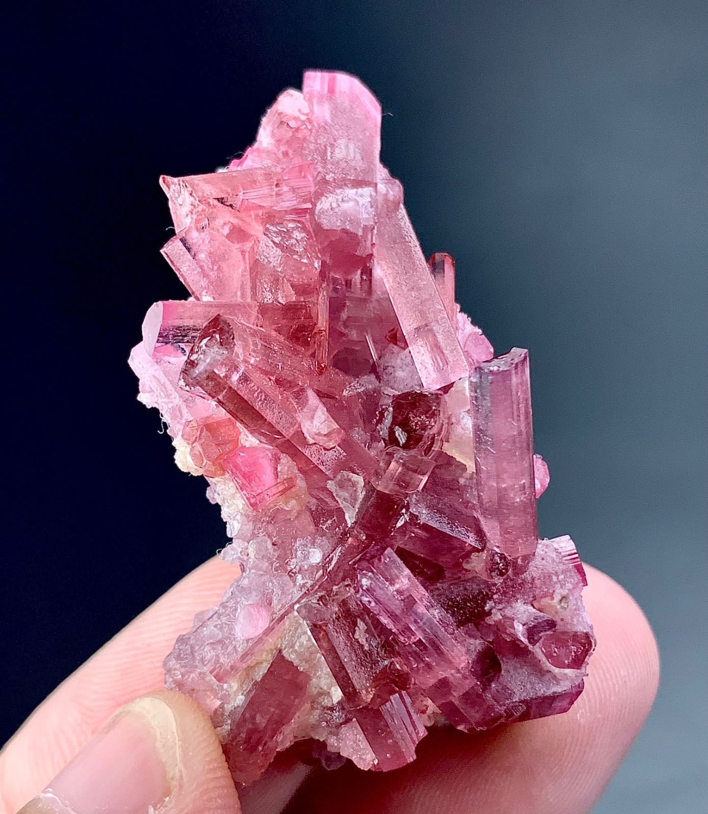 99 Carat Pink Tourmaline Crystals Specimen From Afghanistan 99 Carat Pink Tourmaline Crystals Specimen From Afghanistan