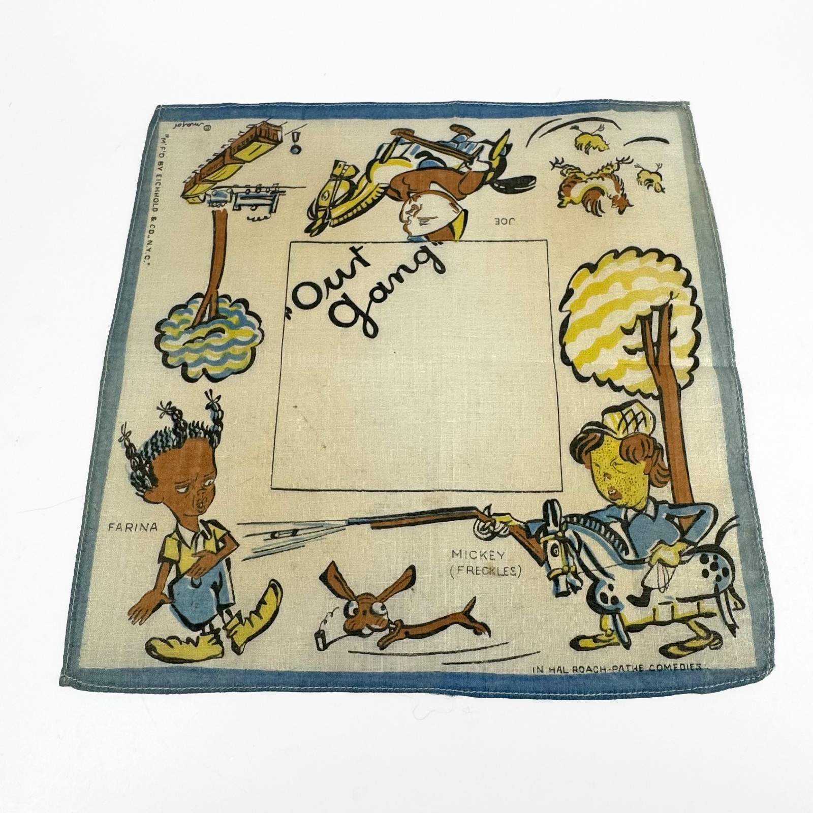 Vintage Our Gang Child’s Hanky Farina Little Rascals Eichhold Co Vintage Our Gang Child’s Hanky Farina Little Rascals Eichhold Co