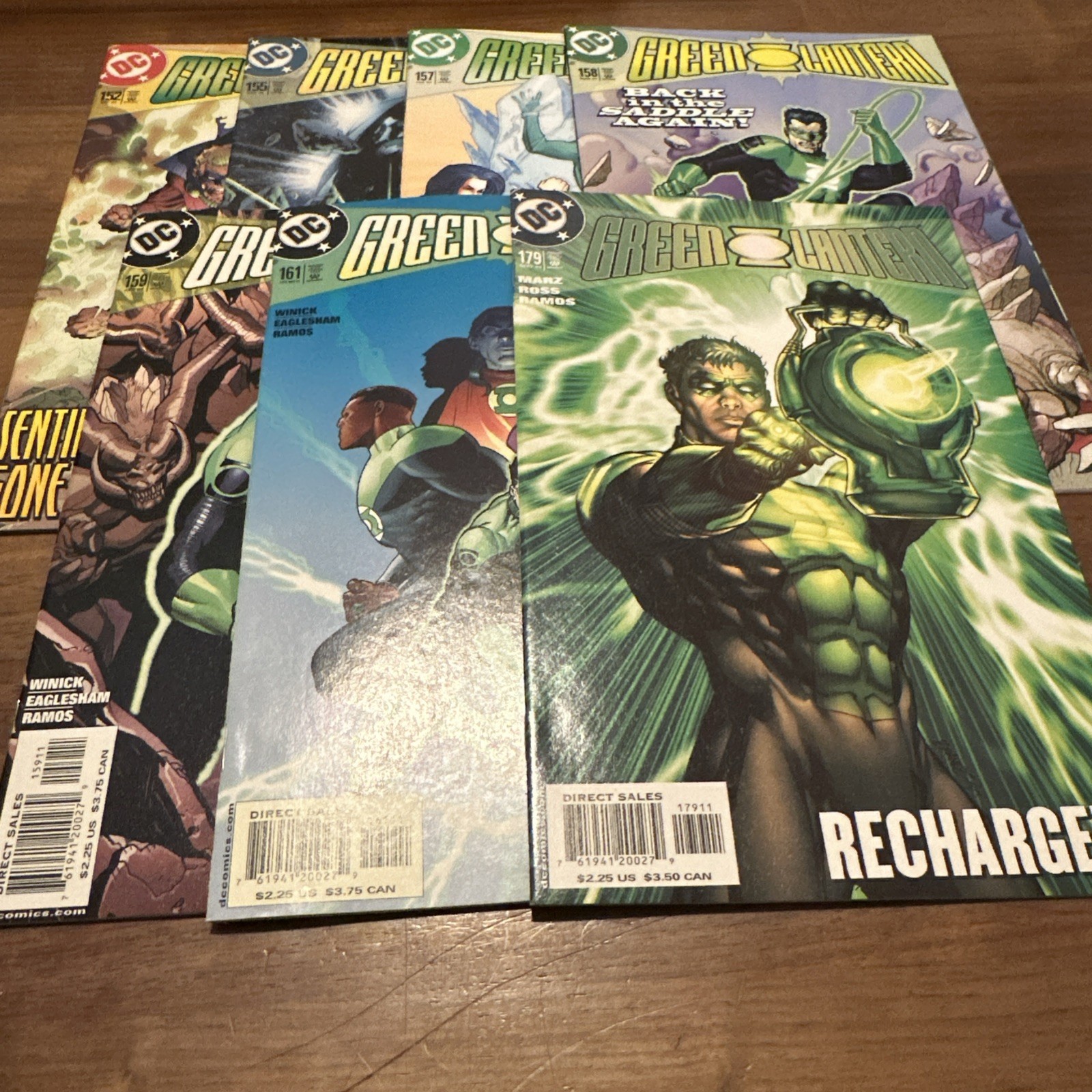 Green Lantern Lot of 7 #152, 155, 157, 158, 159, 161, 179 2002 DC Comics Green Lantern Lot of 7 #152, 155, 157, 158, 159, 161, 179 2002 DC Comics