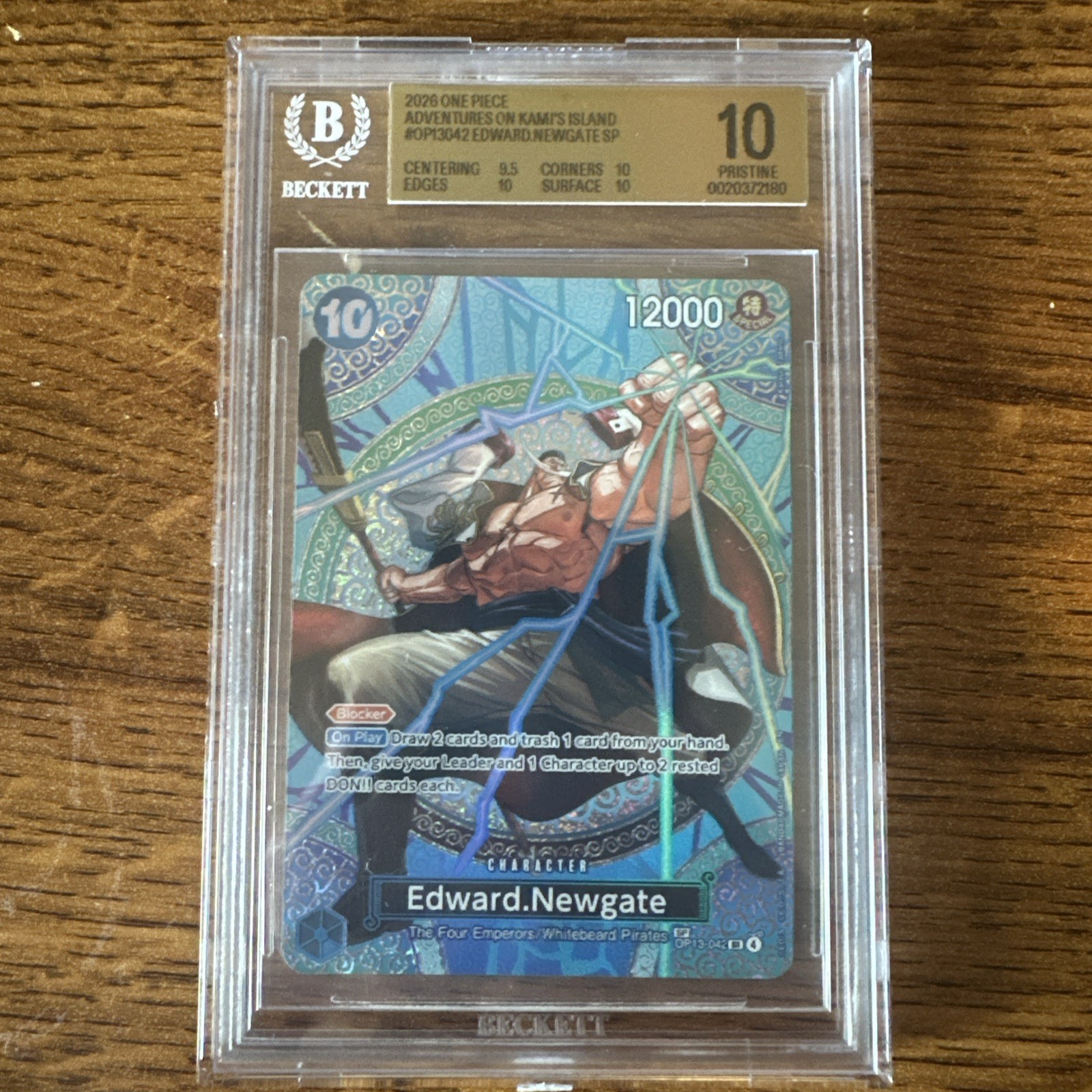 Bandai One Piece Edward Newgate SP OP15 BGS 10 Bandai One Piece Edward Newgate SP OP15 BGS 10