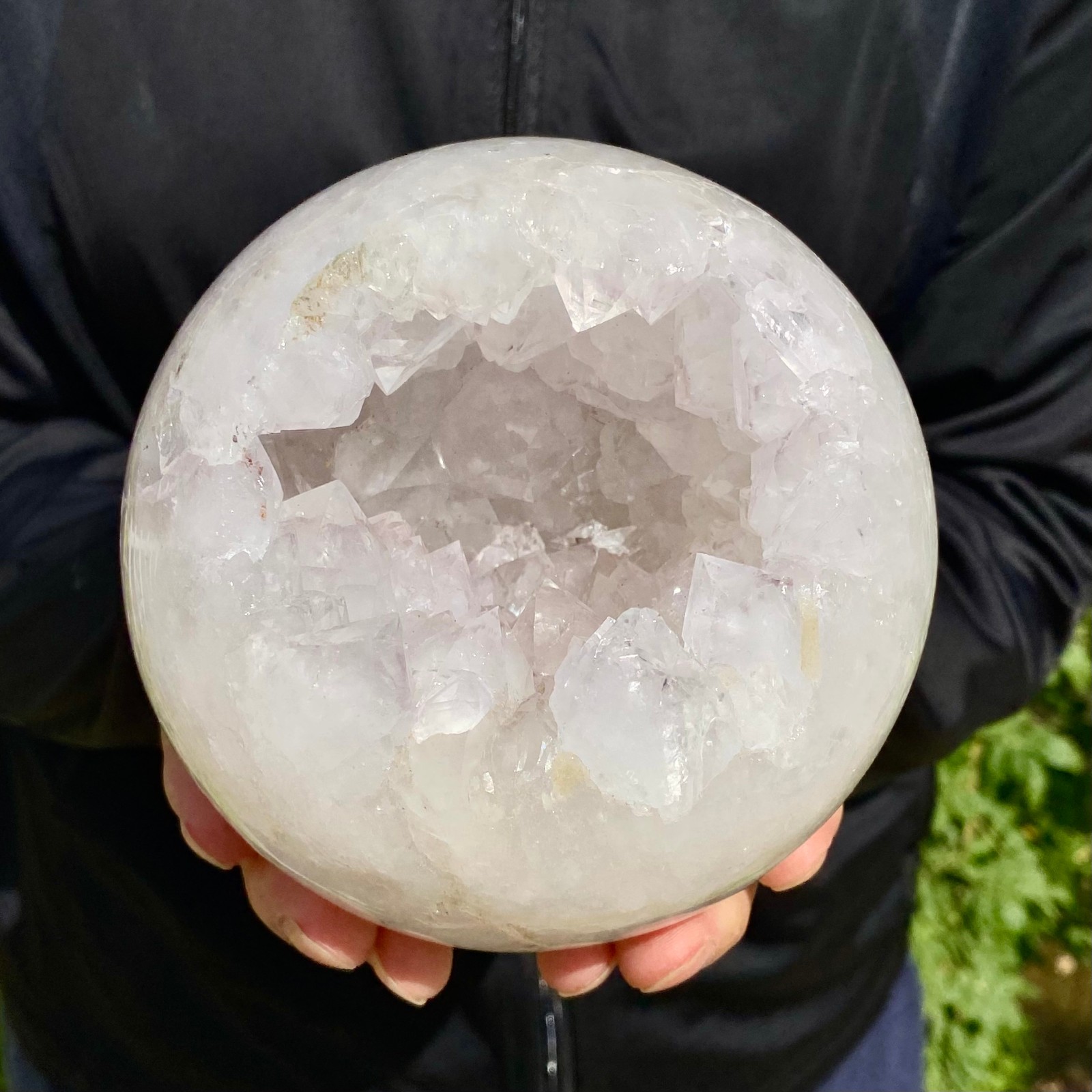 4.1LB Natural Agate Open Smile Sphere Amethyst Geode Healing Wealth Crystal Dec 4.1LB Natural Agate Open Smile Sphere Amethyst Geode Healing Wealth Crystal Dec