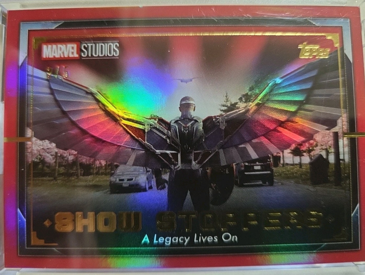 2025 Topps Marvel Show Stoppers Captain America “A Legacy Lives On” Red 2/5 2025 Topps Marvel Show Stoppers Captain America “A Legacy Lives On” Red 2/5