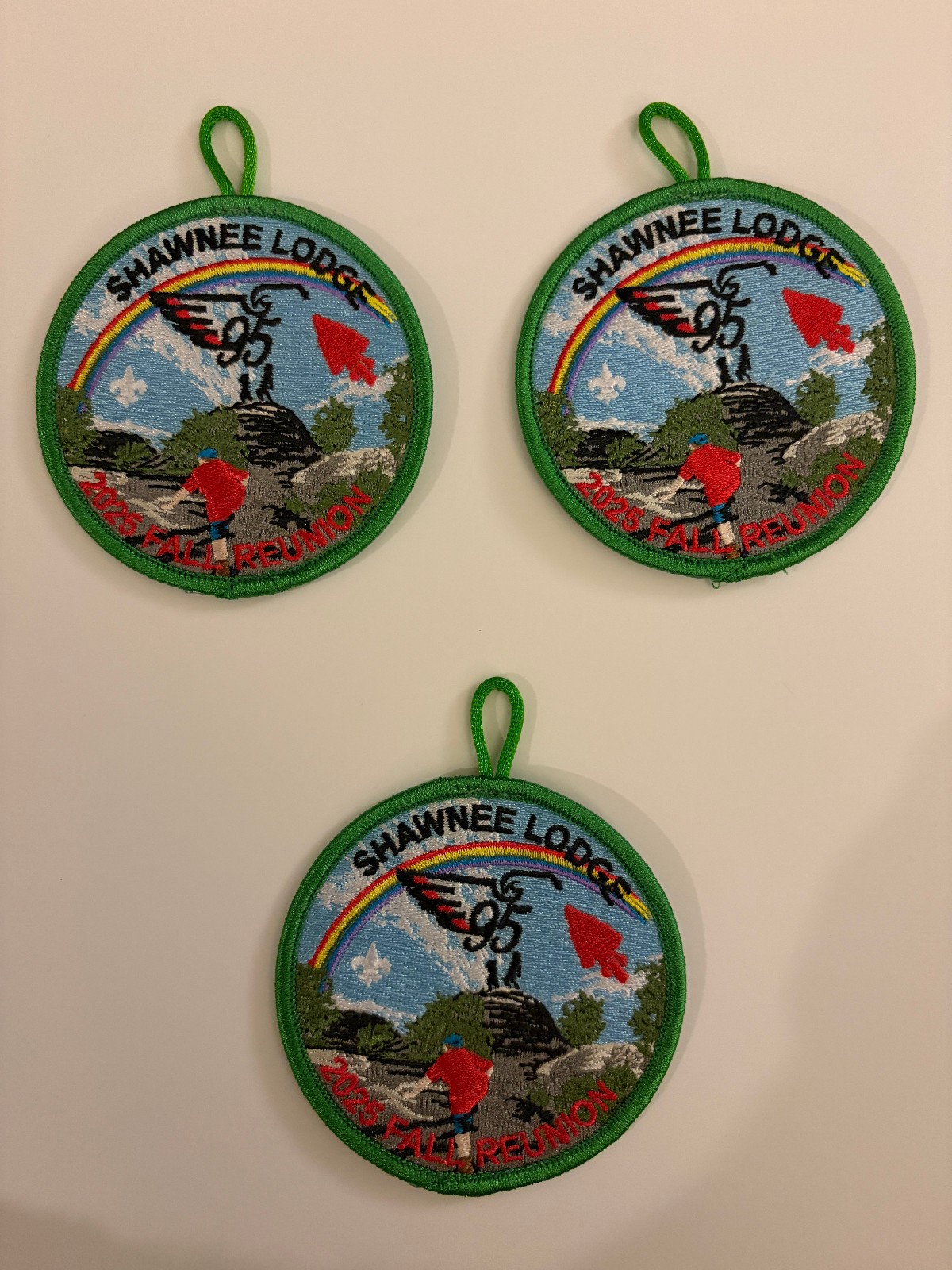 SET OF 3 - 2025 Shawnee Lodge Fall Reunion Event Patch - OA BSA scouting