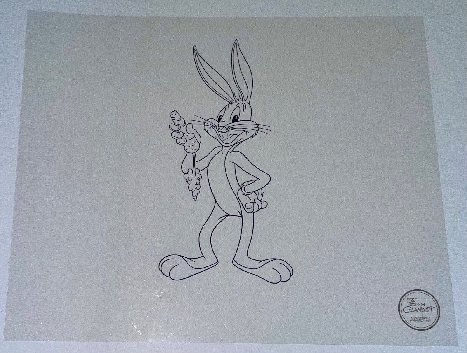 Warner Bros Bugs Bunny Pre Production Cel Model Series Outline Bob Clampett Rare Warner Bros Bugs Bunny Pre Production Cel Model Series Outline Bob Clampett Rare