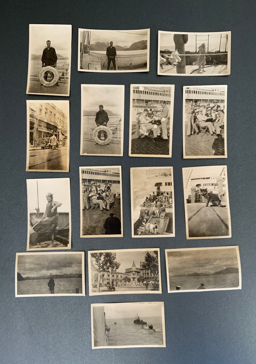 VTG 1920s–1930s LASSCO SS City of Los Angeles Grand Cruise Group of Men on Trip VTG 1920s–1930s LASSCO SS City of Los Angeles Grand Cruise Group of Men on Trip