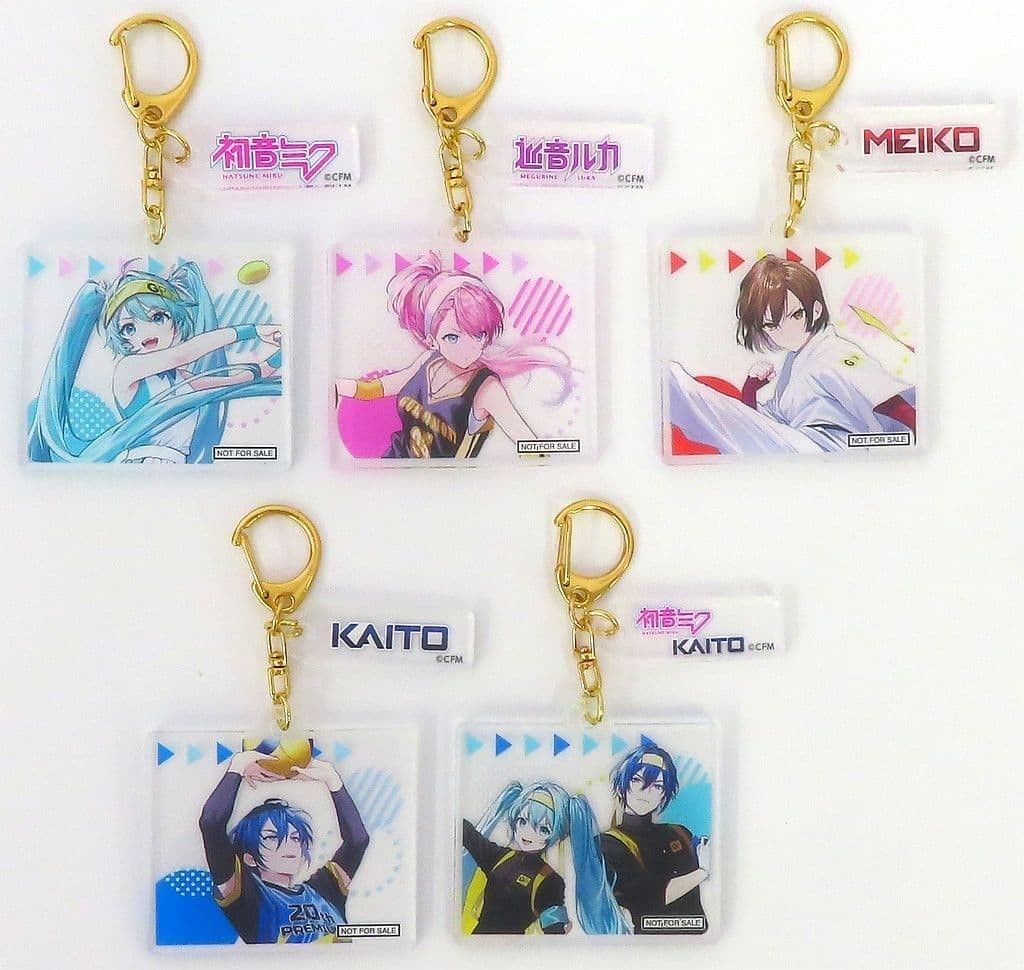 Hatsune Miku Gromont PREMIUM Acrylic Keychain Set of 5 Japan Used Japan