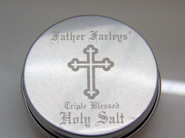 FATHER FARLEYS TRIPLE BLESSED HOLY SALT 1OZ . LQQK NOW FATHER FARLEYS TRIPLE BLESSED HOLY SALT 1OZ . LQQK NOW