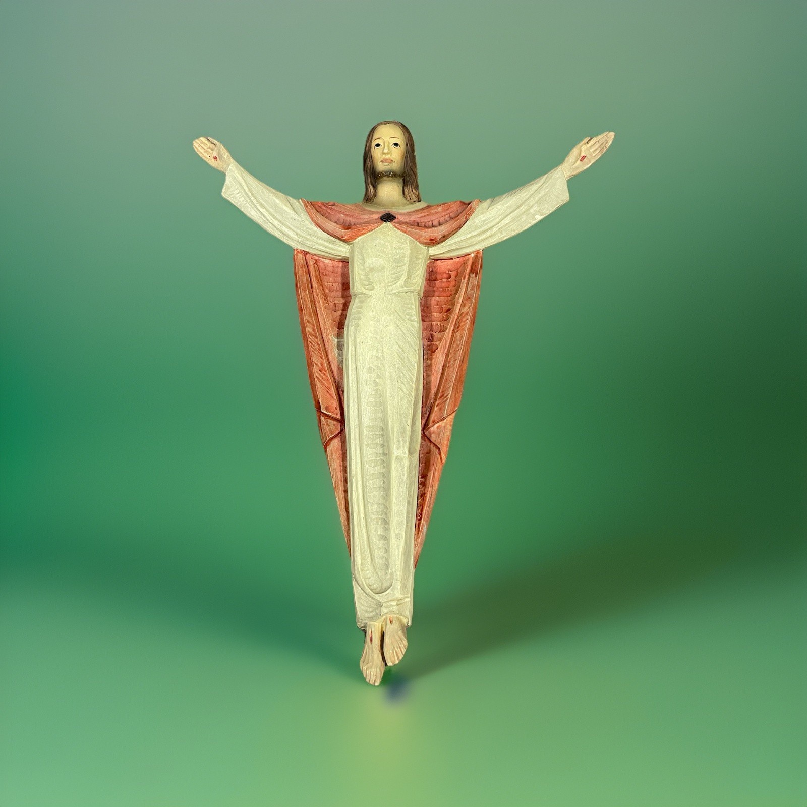 Vintage Vincenzo Demetz Figlio Christ’s Resurrection Wall Sculpture 12” 