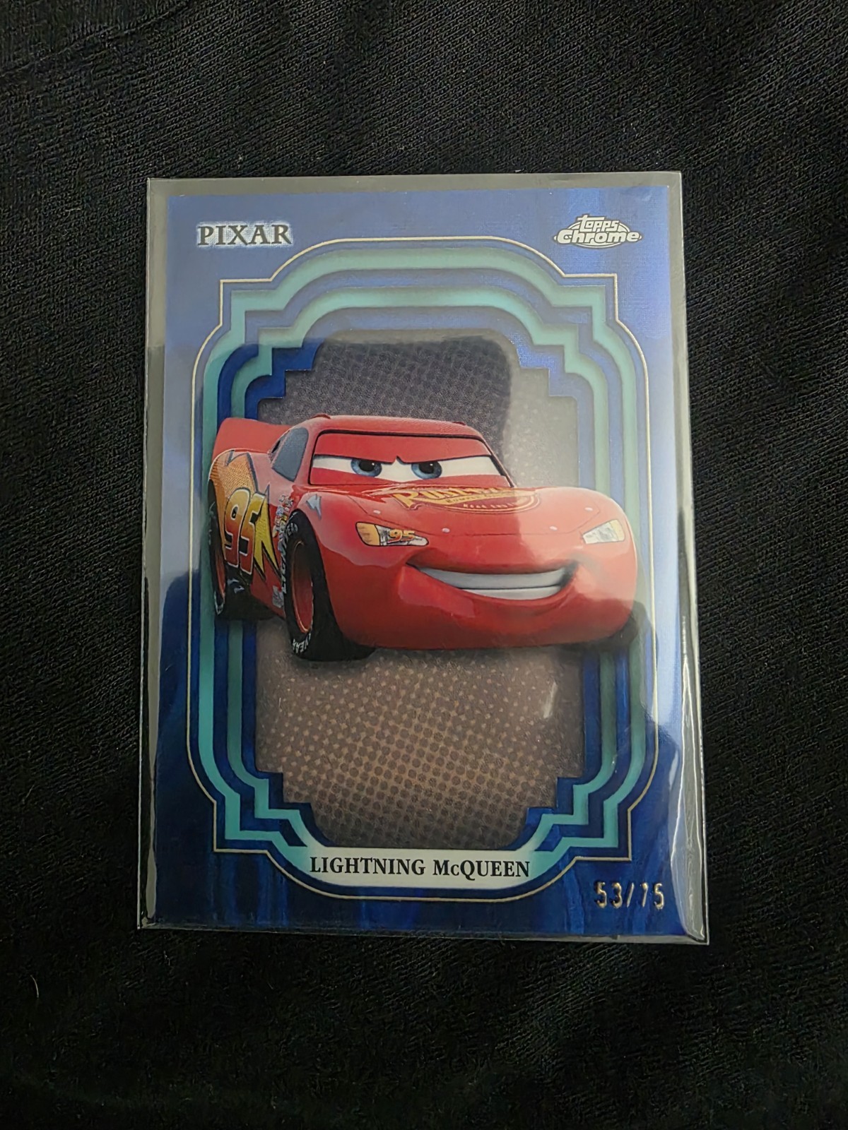 2024 Topps Chrome Disney Blue LAVA /75 Lightning Mcqueen Cars 2024 Topps Chrome Disney Blue LAVA /75 Lightning Mcqueen Cars