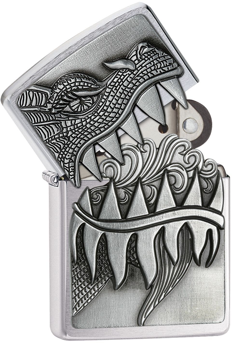 Zippo Windproof Fire Breathing Dragon Lighter, 28969, New In Velour Box Zippo Windproof Fire Breathing Dragon Lighter, 28969, New In Velour Box