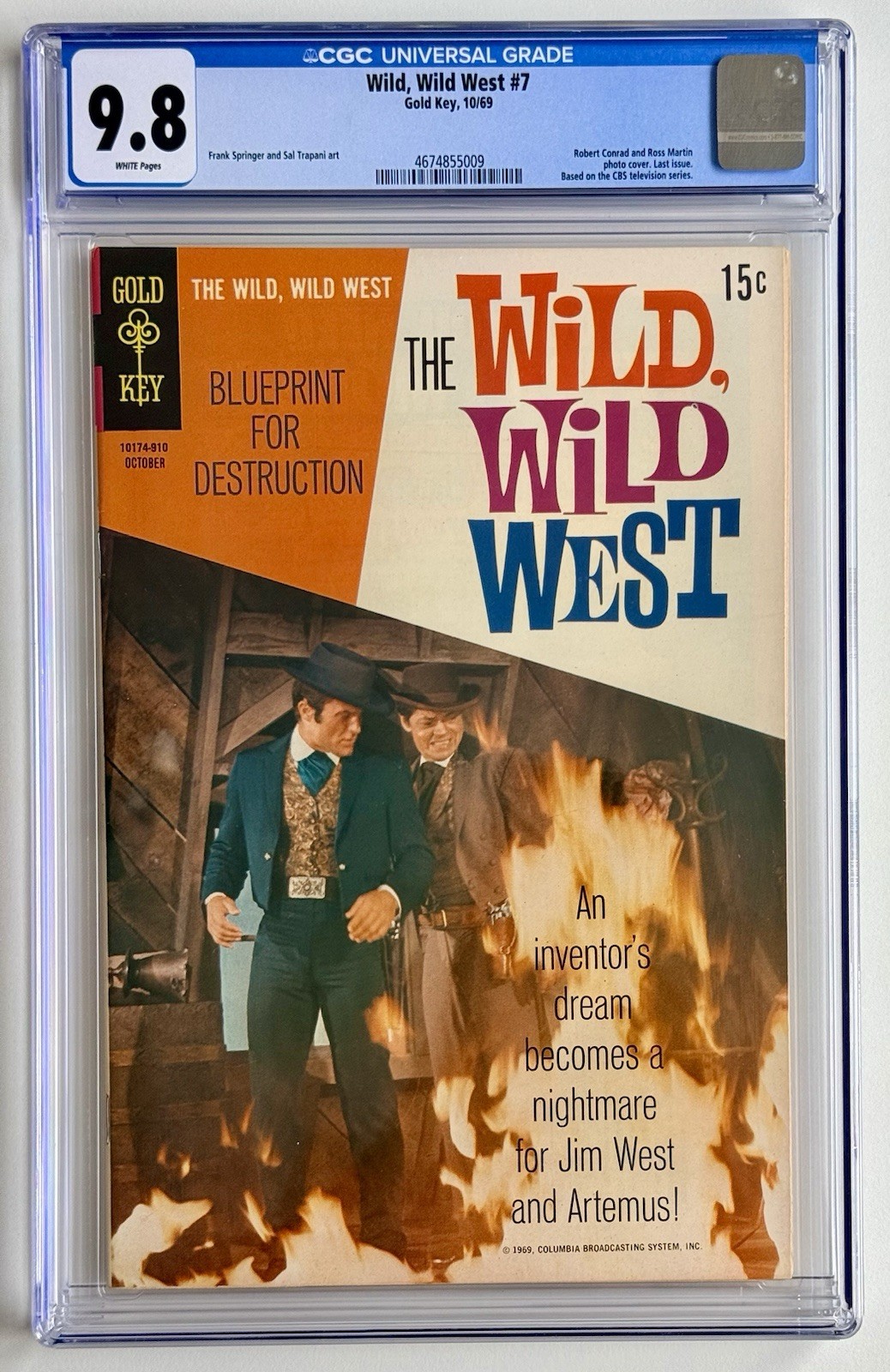 WILD WILD WEST 7 β CGC 9.8 * SCARCE 1969 * GOLD KEY * Western * NEW CASE π WILD WILD WEST 7 β CGC 9.8 * SCARCE 1969 * GOLD KEY * Western * NEW CASE π
