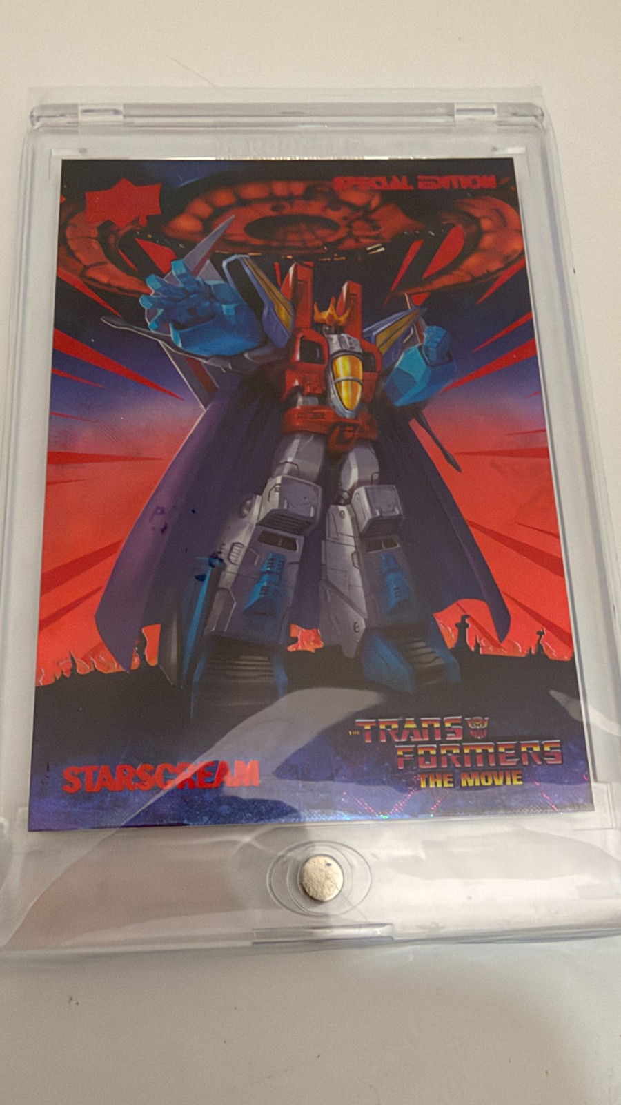 Upper Deck Transformers Movie 40th STARSCREAM Anniversary RED FOIL #308/1986 Upper Deck Transformers Movie 40th STARSCREAM Anniversary RED FOIL #308/1986
