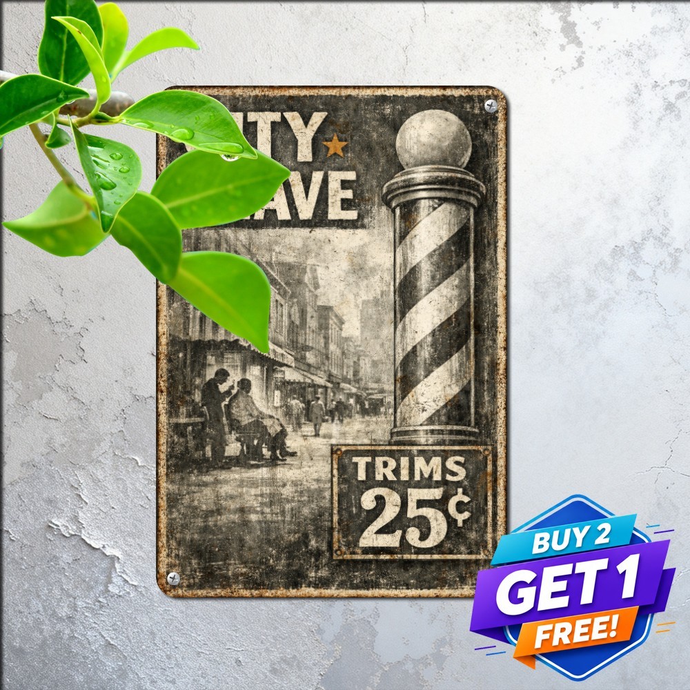 Historic Urban Architecture Plaque Vintage City Travel Metal Tin Sign Historic Urban Architecture Plaque Vintage City Travel Metal Tin Sign