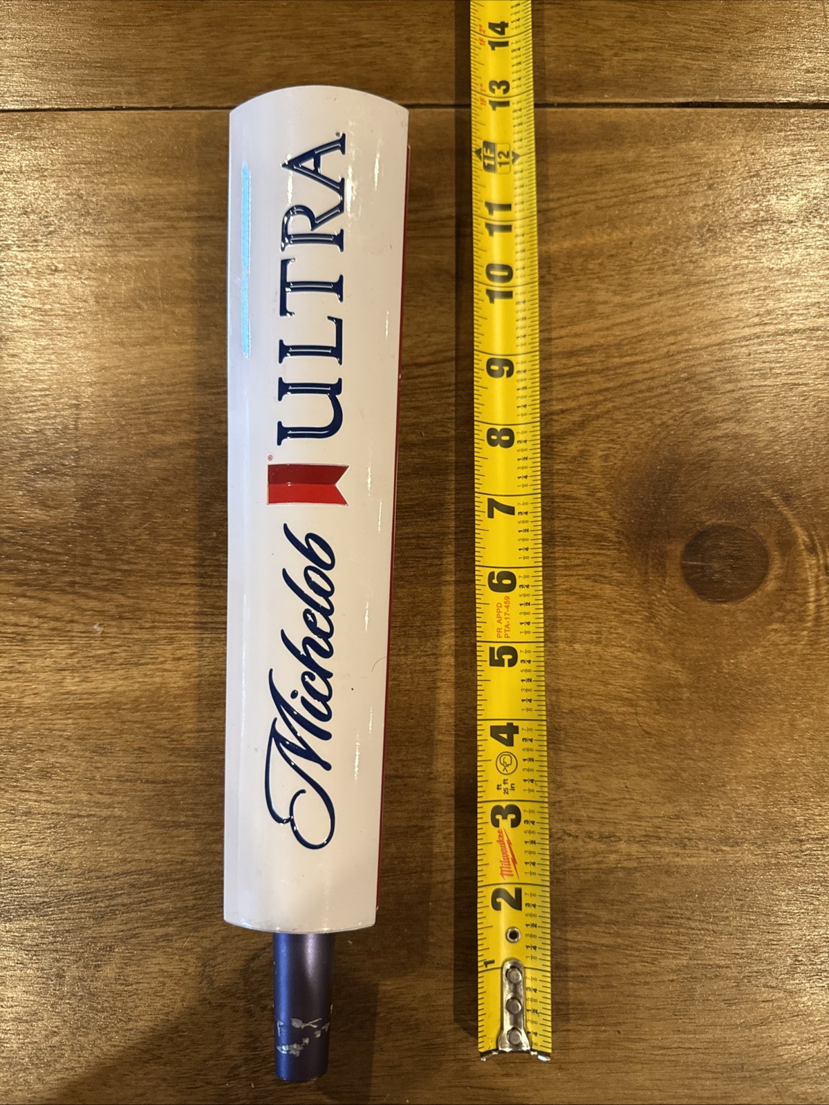 Michelob Ultra Ribbon Beer Tap Top Handle Brew Collectible Iconic Tall 12" Used Michelob Ultra Ribbon Beer Tap Top Handle Brew Collectible Iconic Tall 12" Used