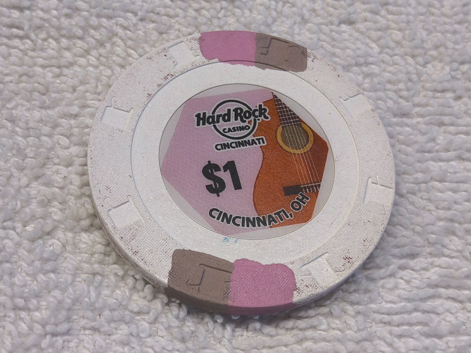 "HARD ROCK CASINO" CINCINNATI, OHIO TABLE GAMING POKER CHIP