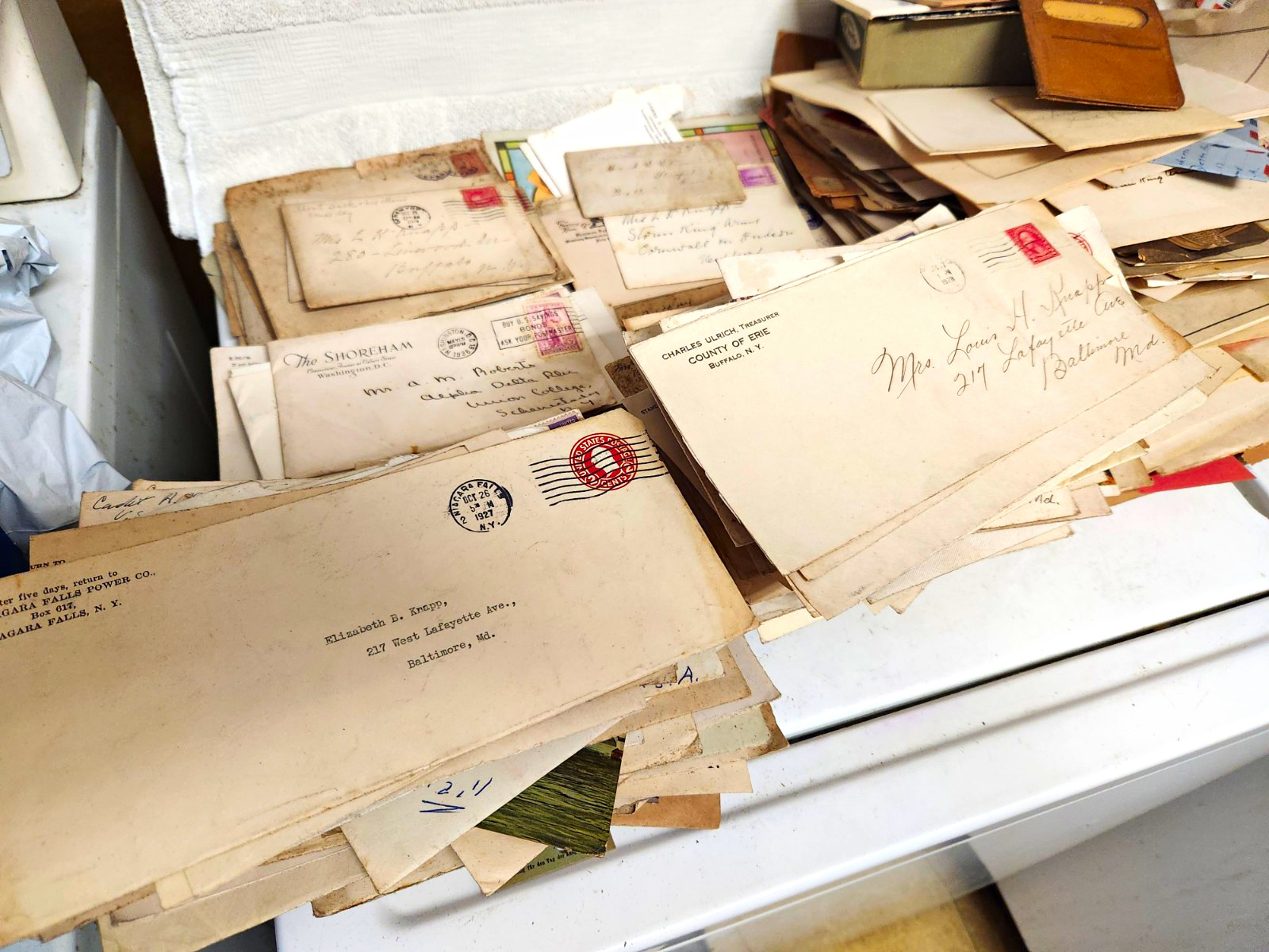 1901-1967 Huge Box Lot Of Ephemera Letters Postage Stamps Baltimore Maryland MD 1901-1967 Huge Box Lot Of Ephemera Letters Postage Stamps Baltimore Maryland MD