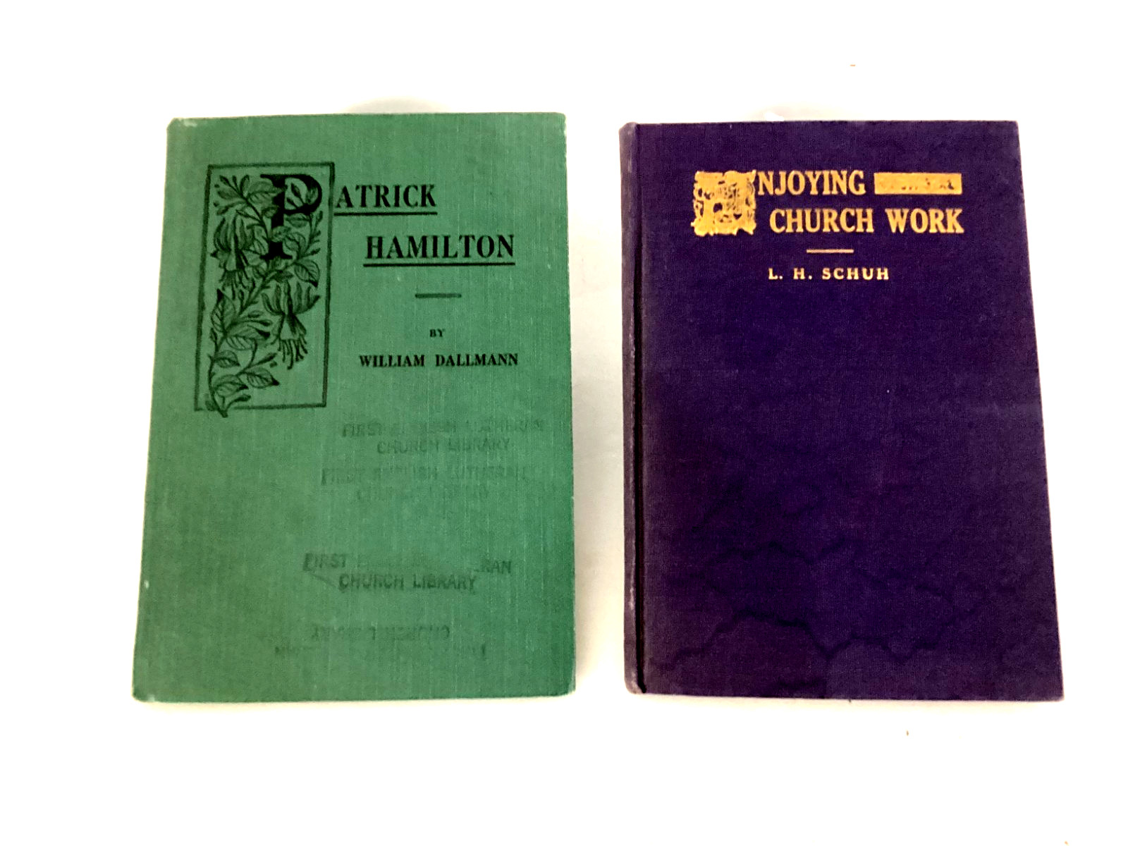 ENJOYING CHURCH WORK & PATRICK HAMILTON THE FIRST LUTHERAN PREACHER LOT OF 2 ENJOYING CHURCH WORK & PATRICK HAMILTON THE FIRST LUTHERAN PREACHER LOT OF 2