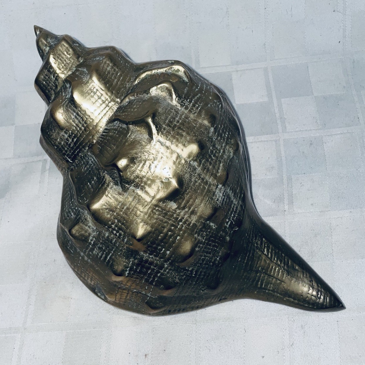 Vintage MCM Brass Conch Shell Seashell Table Decor 9”x5” Vintage MCM Brass Conch Shell Seashell Table Decor 9”x5”