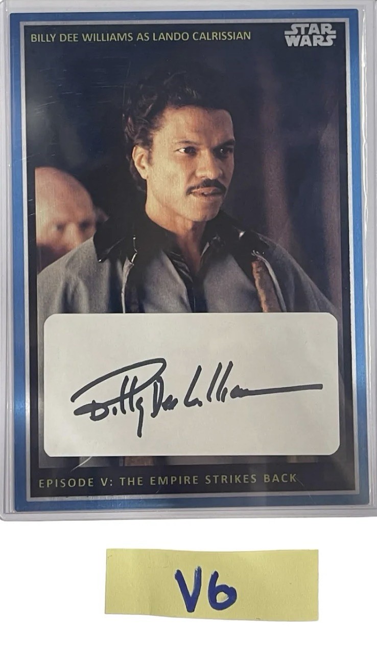 Star Wars ESB Empire Strikes Back Lando Signed 5x7 Plaque Cut - V6 Star Wars ESB Empire Strikes Back Lando Signed 5x7 Plaque Cut - V6