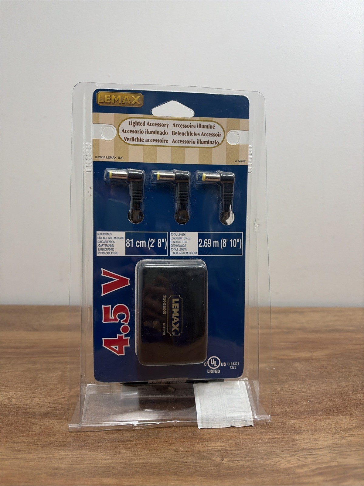Lemax Light Switching Mode 4.5V Power Adapter 74707 Sealed New