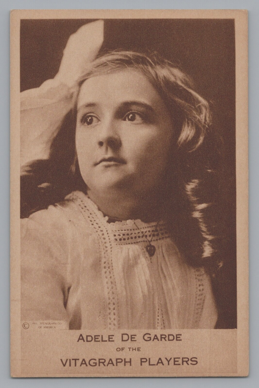 Arcade Card Adele De Garde Vitagraph Players Actress 1908-1918 Silent Film  F330