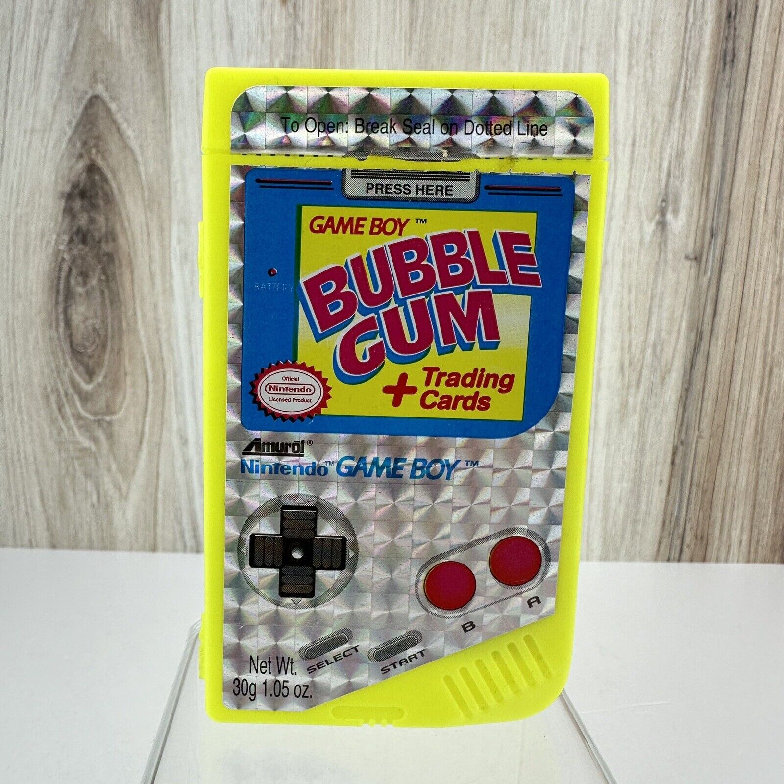 Vintage 1993 Game Boy Bubble Gum Amurol Nintendo CONTAINER Gameboy MINT