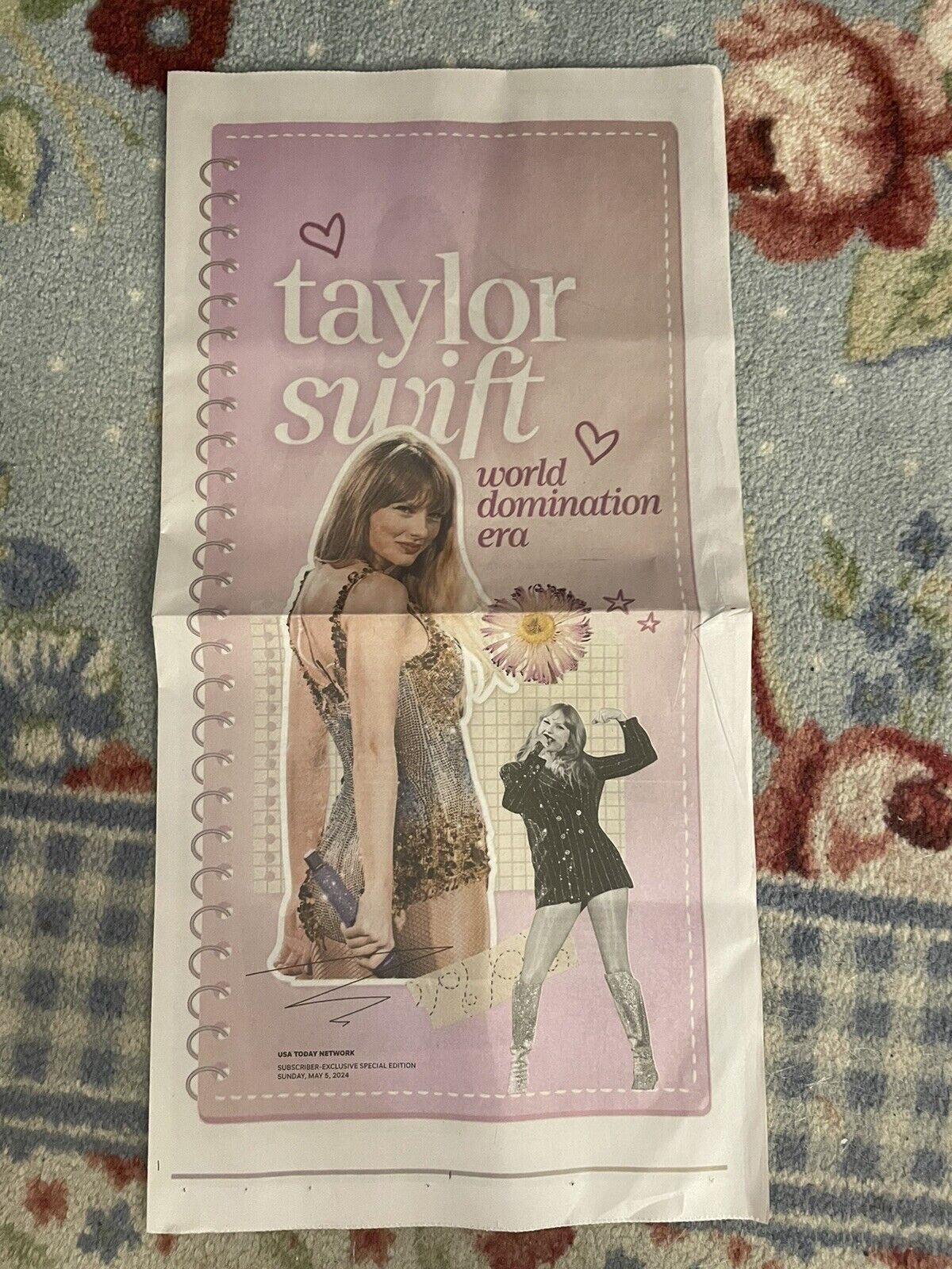 Taylor Swift COLLECTIBLE from USA Today Special Edition 12 pages On May 5, 2024
