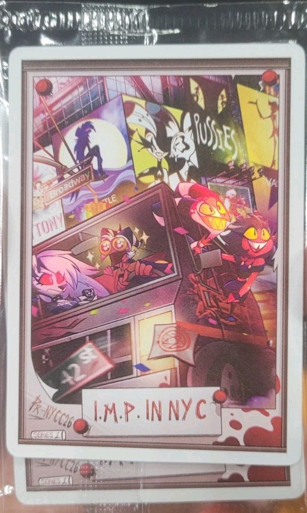 Hazbin Hotel I.M.P In New York Promo Card IN HAND Hazbin Hotel I.M.P In New York Promo Card IN HAND