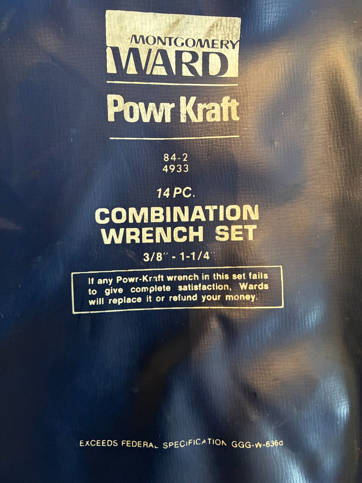 MONTGOMERY WARD [14 pc] Combination Wrench set POWR KRAFT S-K PROTO 3/8 to 1-1/4