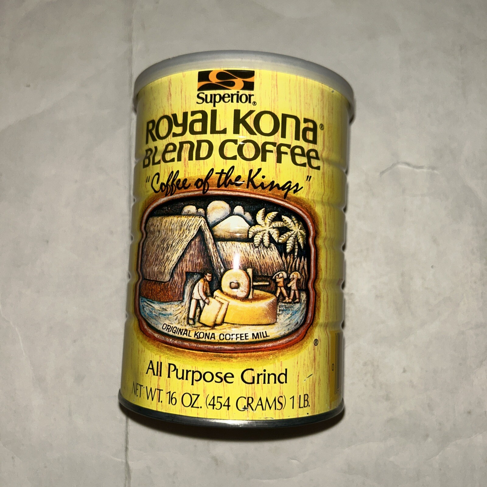 VTG NEW Royal Kona Blend Coffee in Can 1989? 16oz (11690cr) VTG NEW Royal Kona Blend Coffee in Can 1989? 16oz (11690cr)