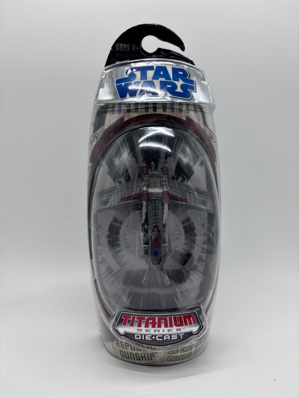 Star Wars Titanium Series Republic Gunship Grey/Red, Die Cast 2008 NEW Star Wars Titanium Series Republic Gunship Grey/Red, Die Cast 2008 NEW