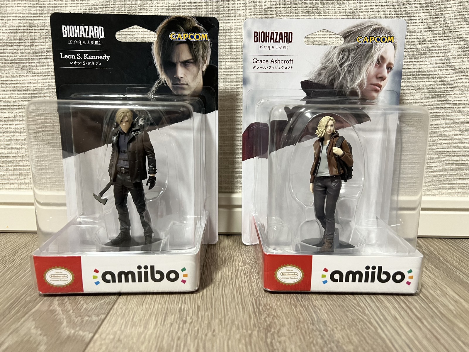 Resident Evil Requiem amiibo Leon S. Kennedy & Grace Figure Set 13+ Resident Evil Requiem amiibo Leon S. Kennedy & Grace Figure Set 13+
